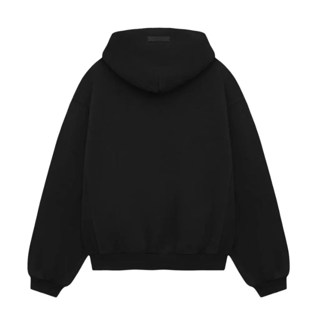 Fear of God Essentials Heavy Fleece Vintage Shrunken Hoodie Black