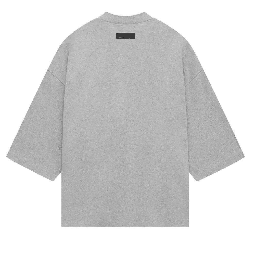 Fear Of God Essentials Heavy Jersey Football Tee Light Heather Grey