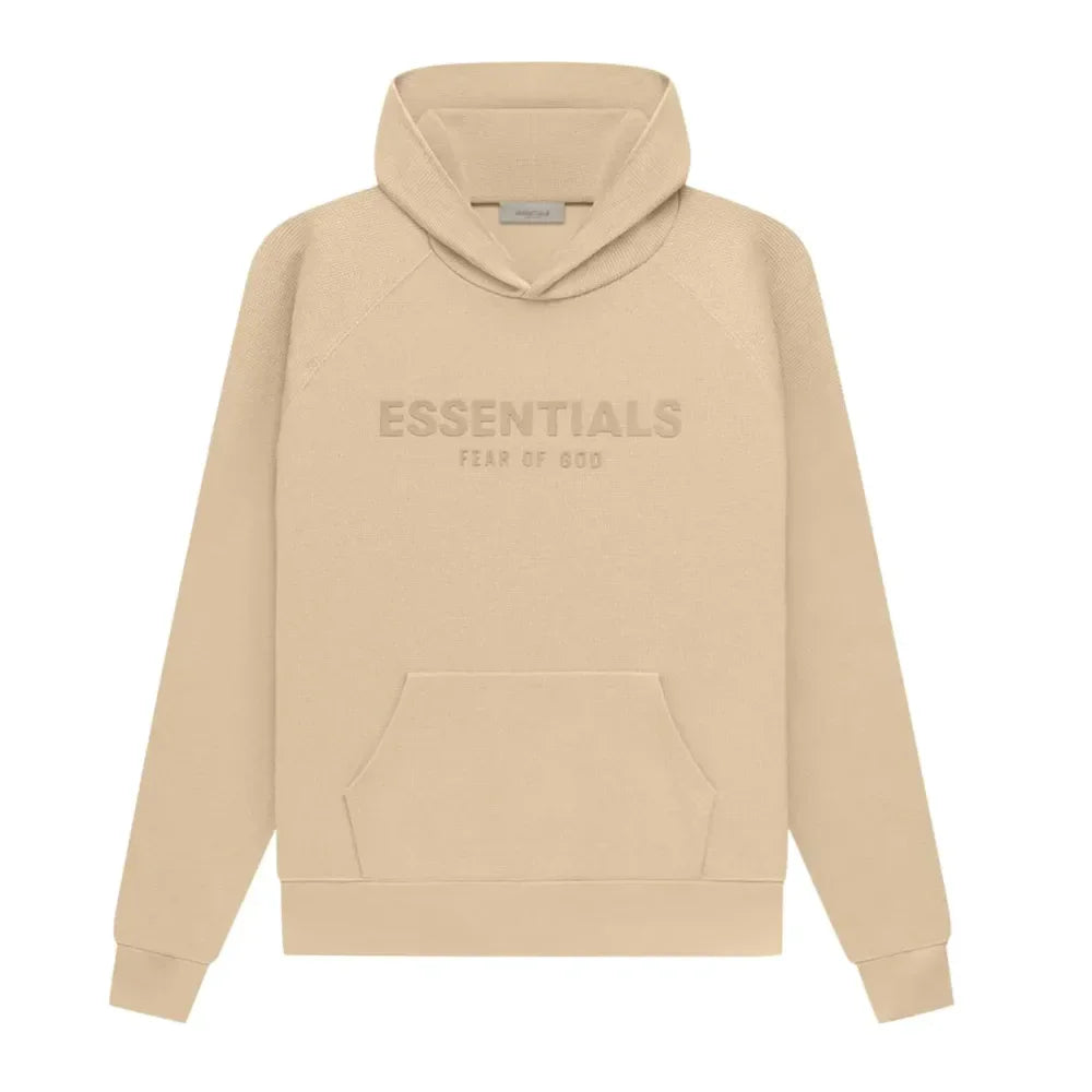 Fear Of God Essentials Waffle Raglan Hoodie Sand