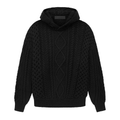 Fear of God Essentials Cable Knit Hoodie Jet Black