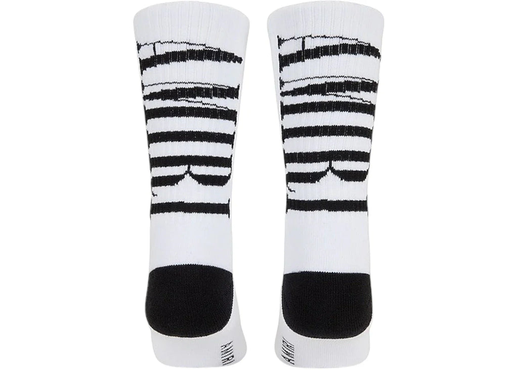 AMIRI Vertical Logo Socks White