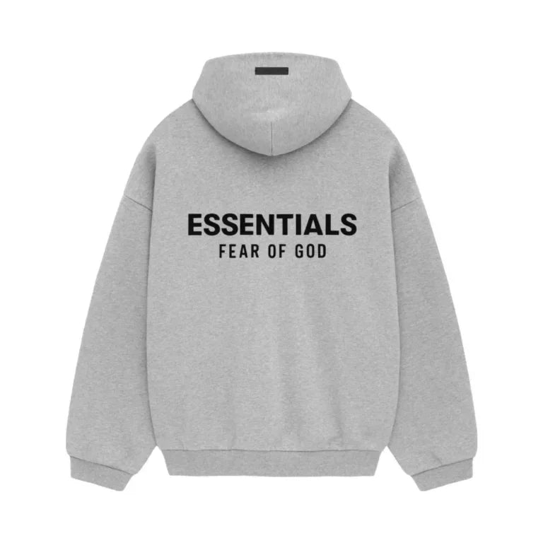 Fear of God Essentials Fleece Hoodie II Light Heather Gray FW24