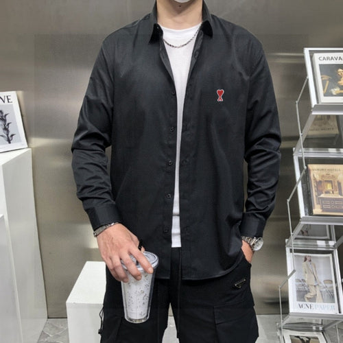 AMI Paris Ami de Coeur Long Sleeve Shirt – Autumn Collection