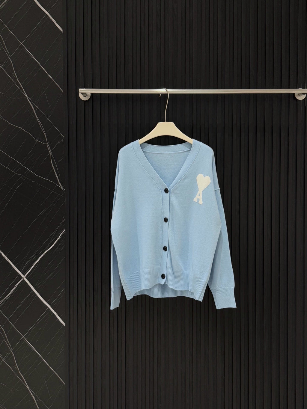 Ami Paris De Coeur Knit Cardigan