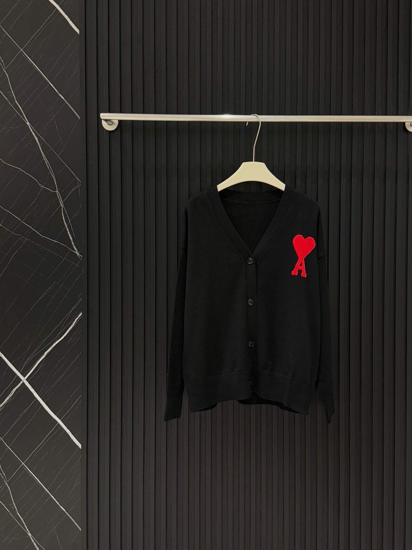 Ami Paris De Coeur Knit Cardigan