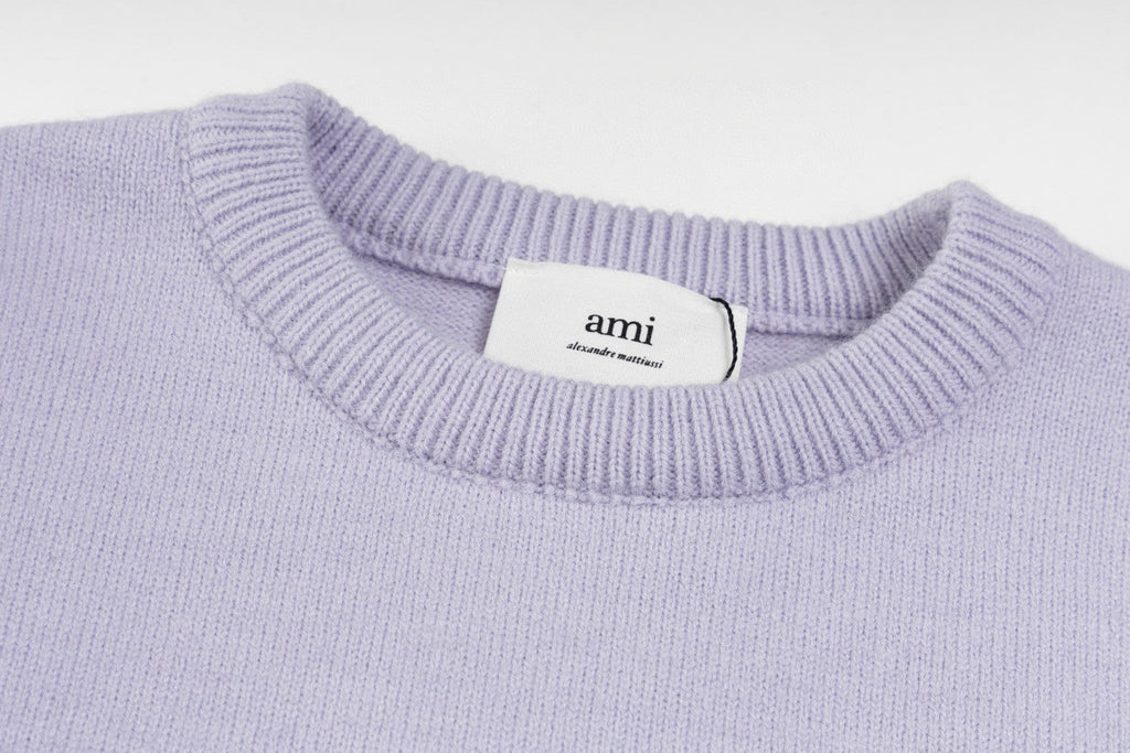 AMI Paris Classic Jacquard Heart Crewneck Sweater – 2025SS