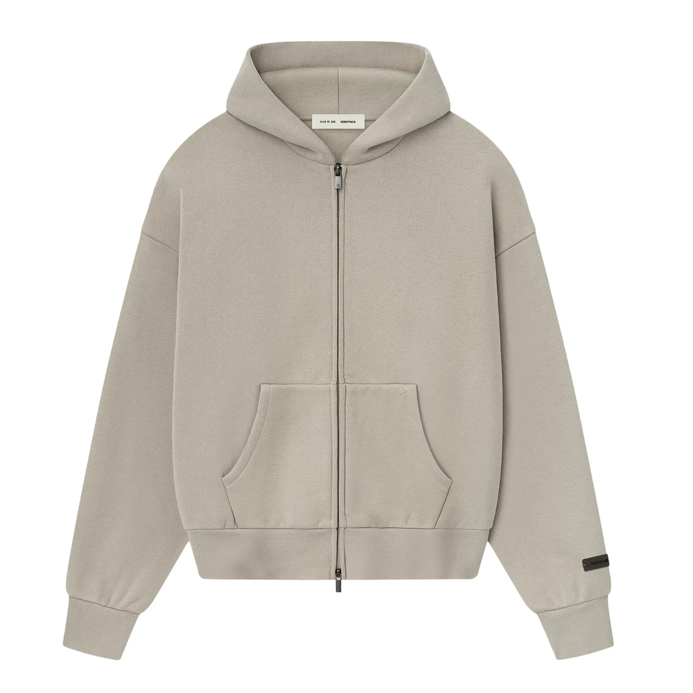 Fear of God Essentials Classic Full Zip Hoodie Timber